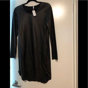 Black pleather dress